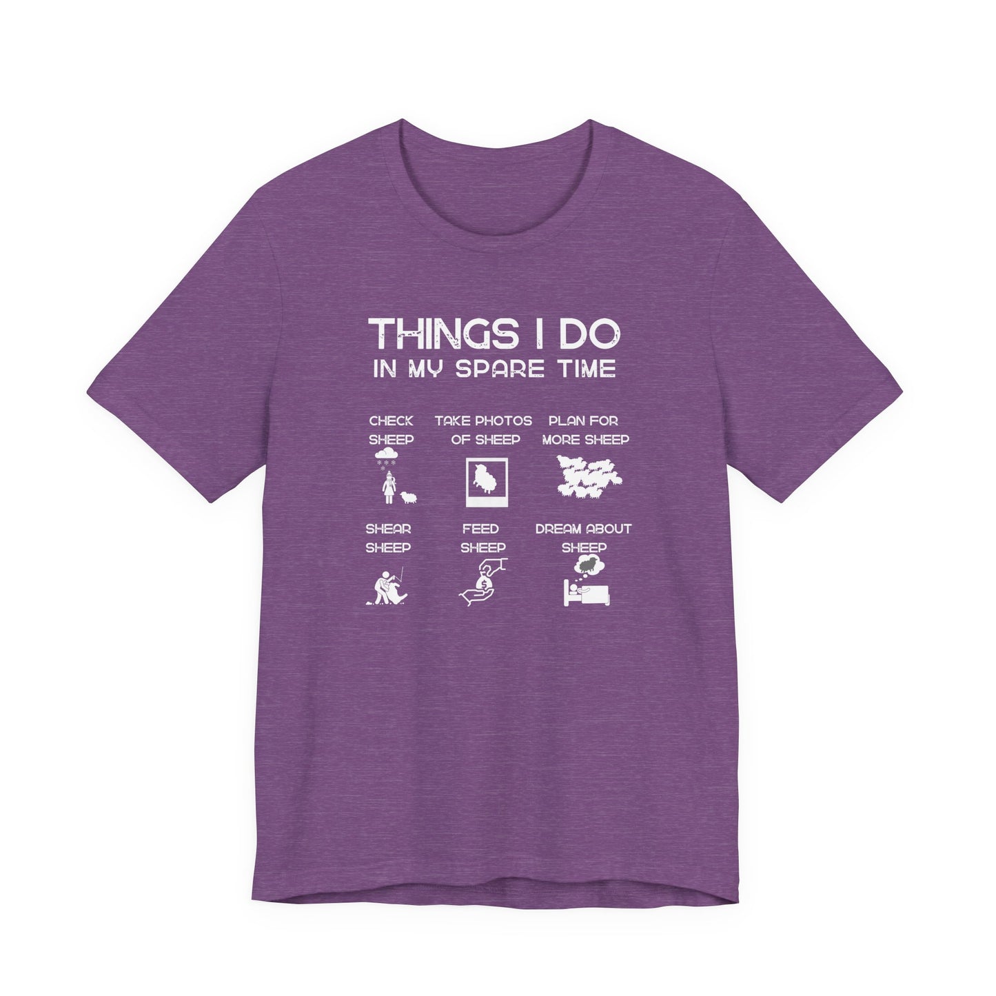 Sheep T-shirt - Things I do in my spare time, Funny