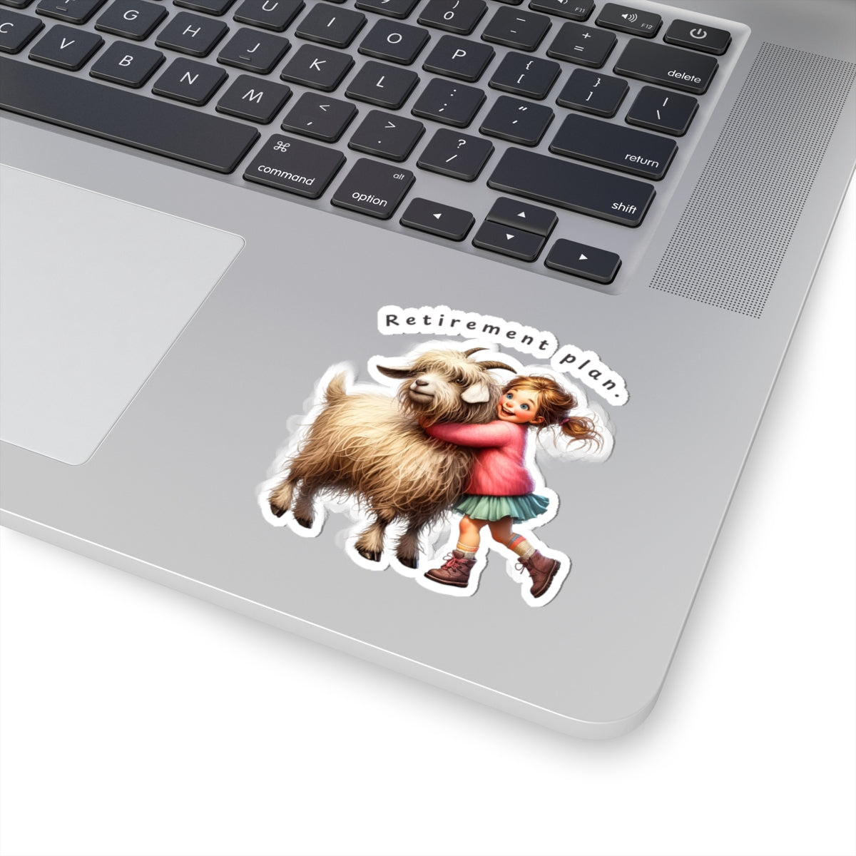 Retirement Plan -- Goat Kiss-Cut Sticker