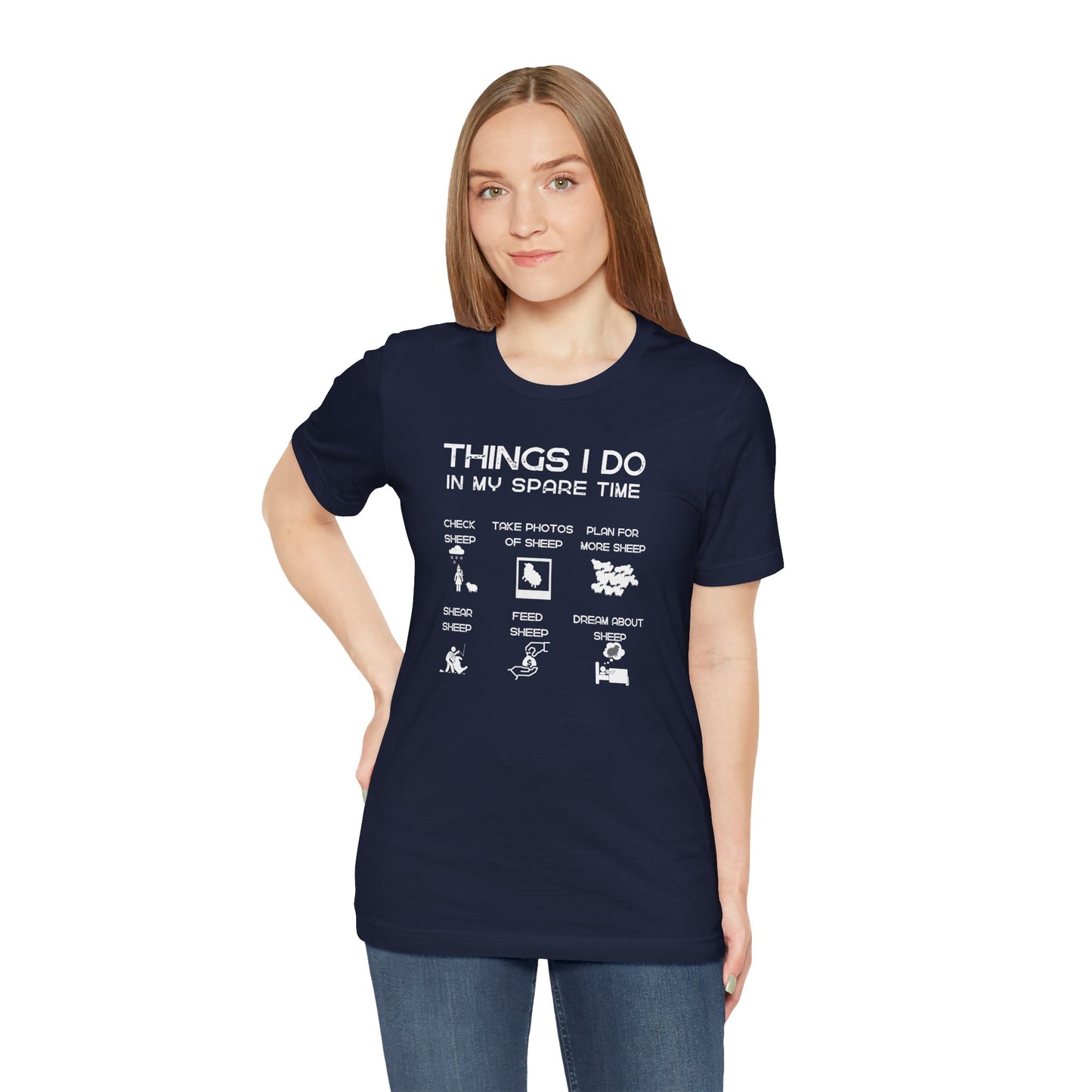 Sheep T-shirt - Things I do in my spare time, Funny