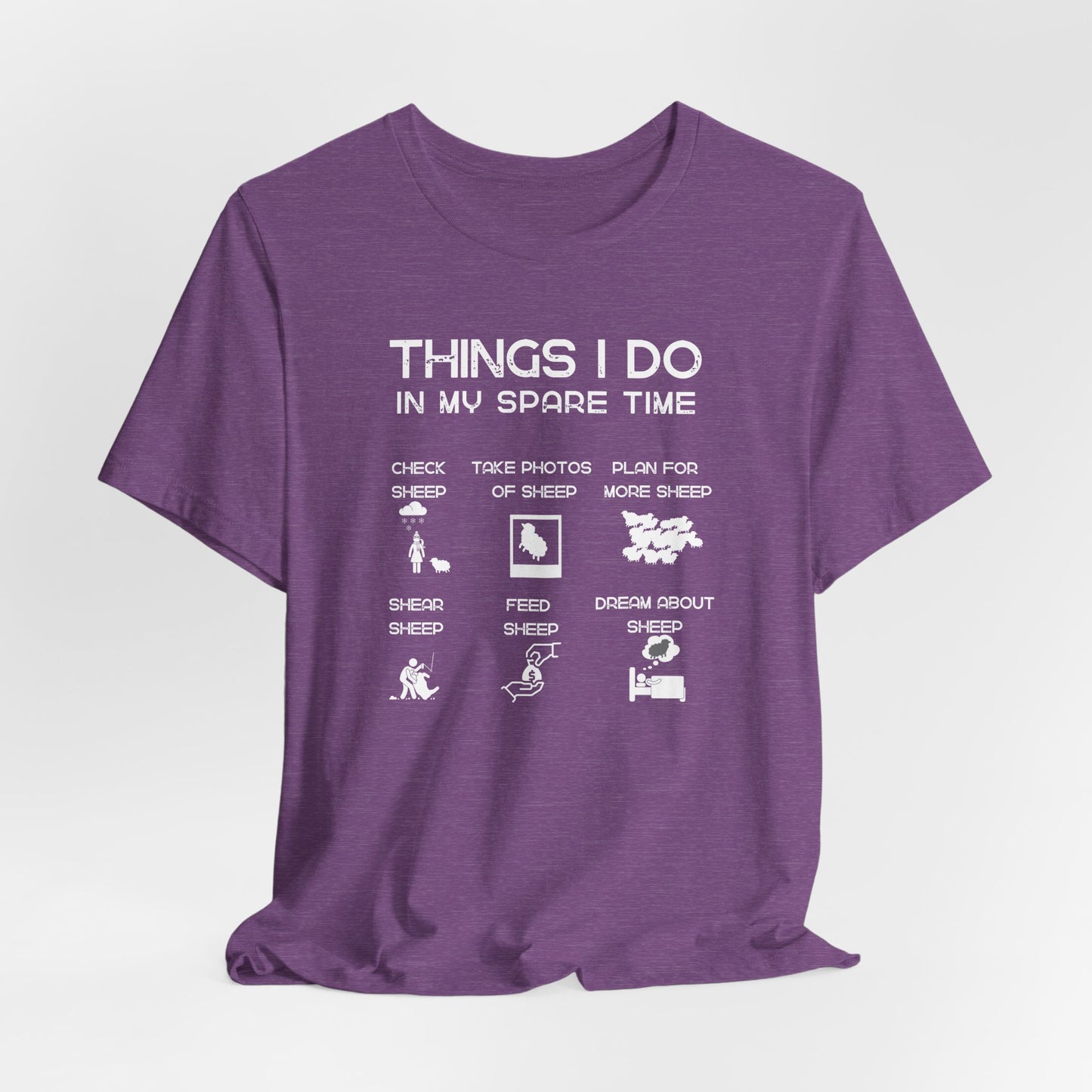 Sheep T-shirt - Things I do in my spare time, Funny