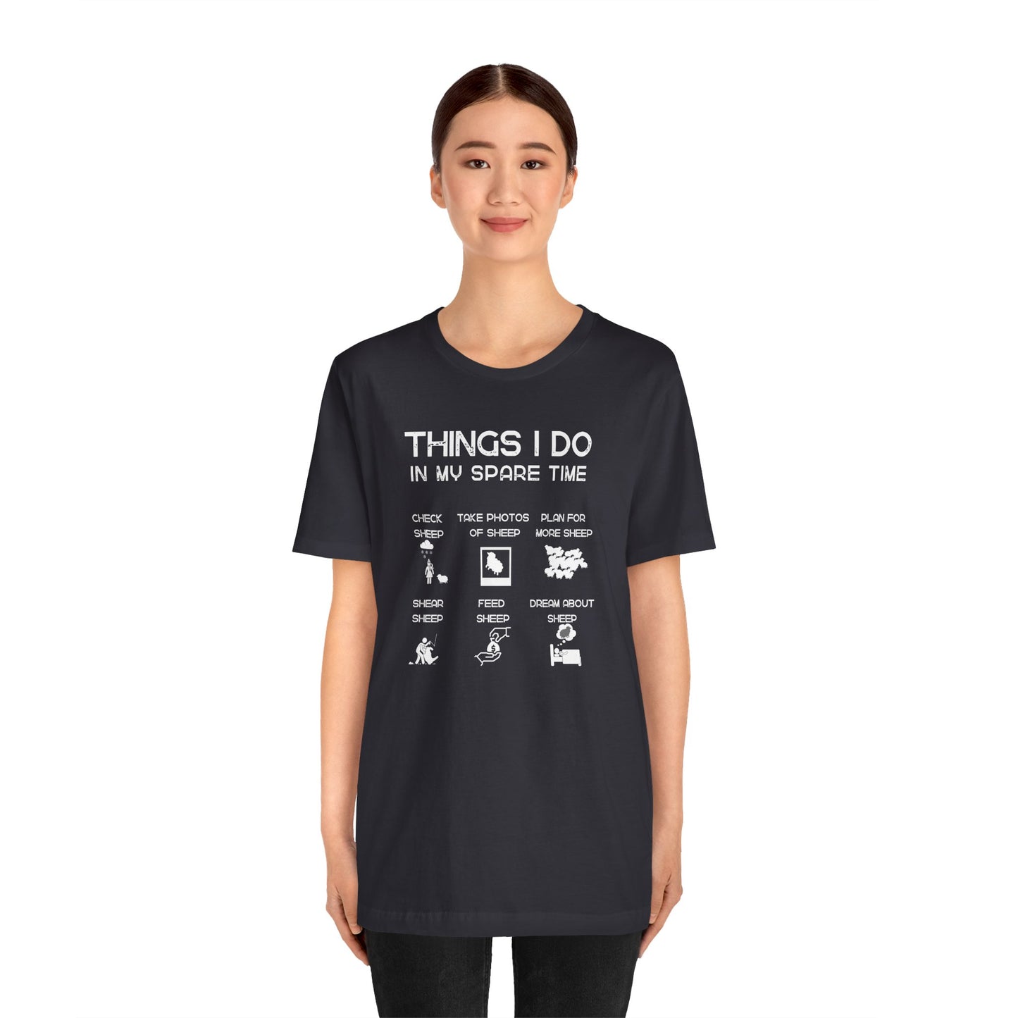 Sheep T-shirt - Things I do in my spare time, Funny