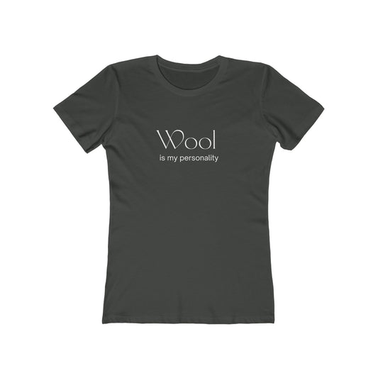 Wool Is My Personality — Front/Back Sheep T‑Shirt for Women