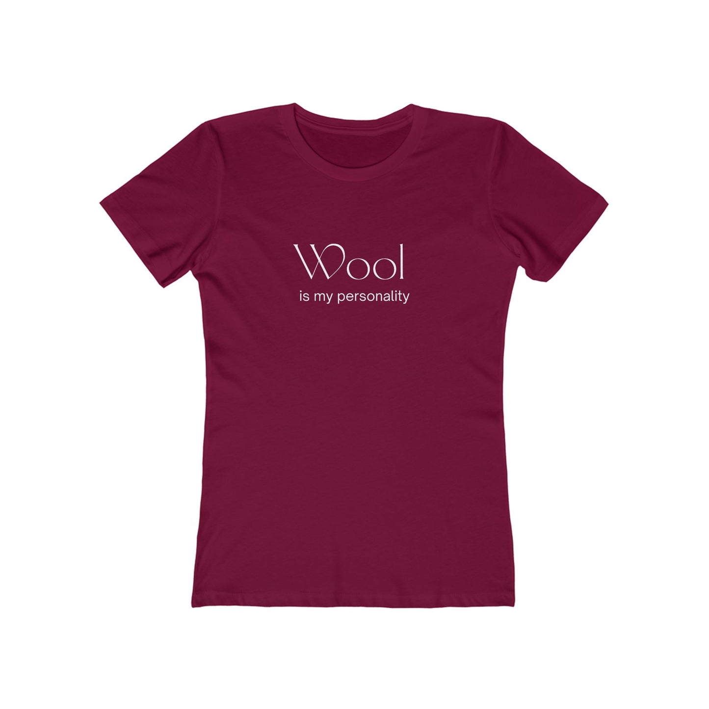 Wool Is My Personality — Front/Back Sheep T‑Shirt for Women