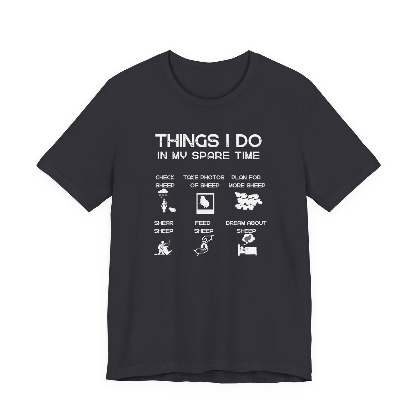 Sheep T-shirt - Things I do in my spare time, Funny
