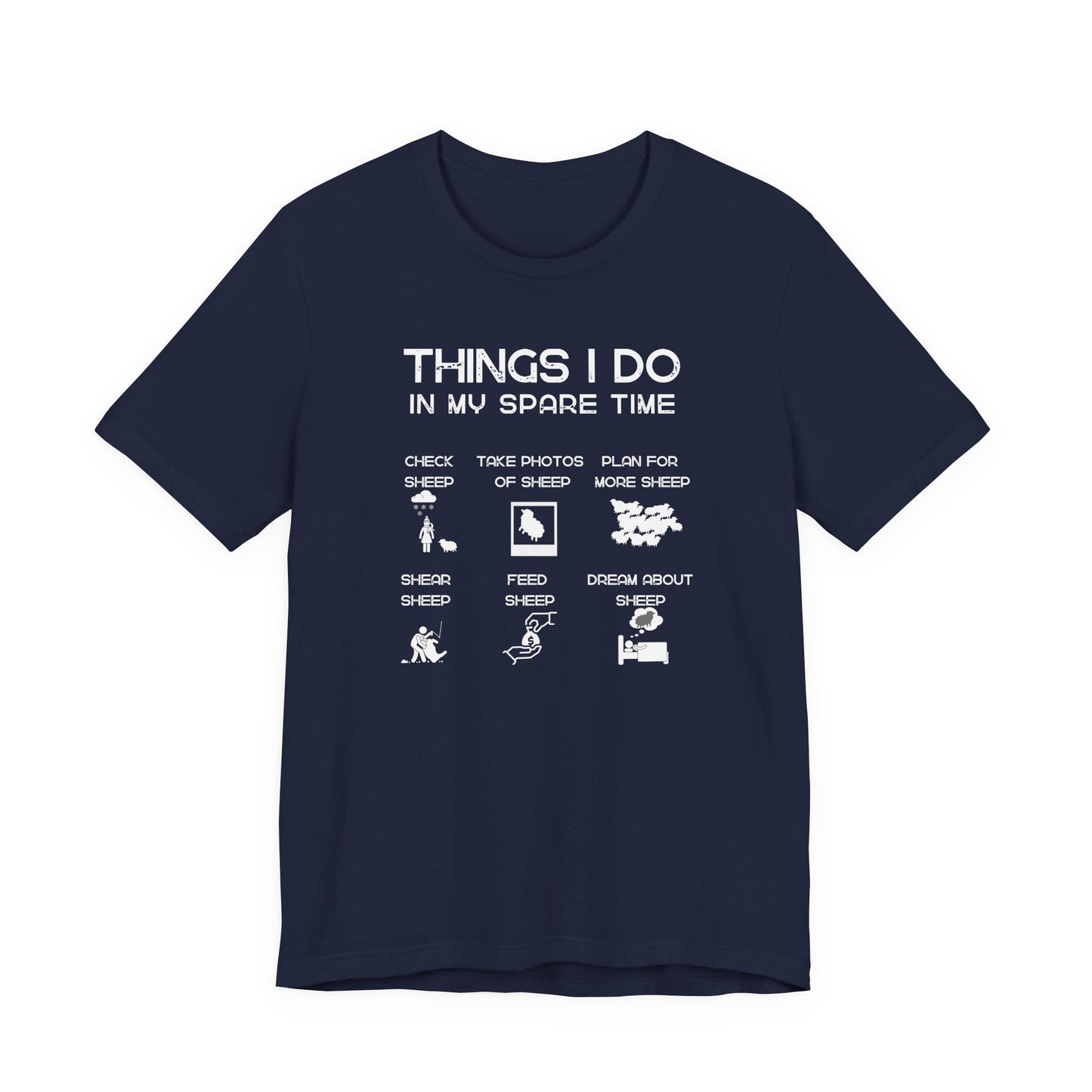 Sheep T-shirt - Things I do in my spare time, Funny