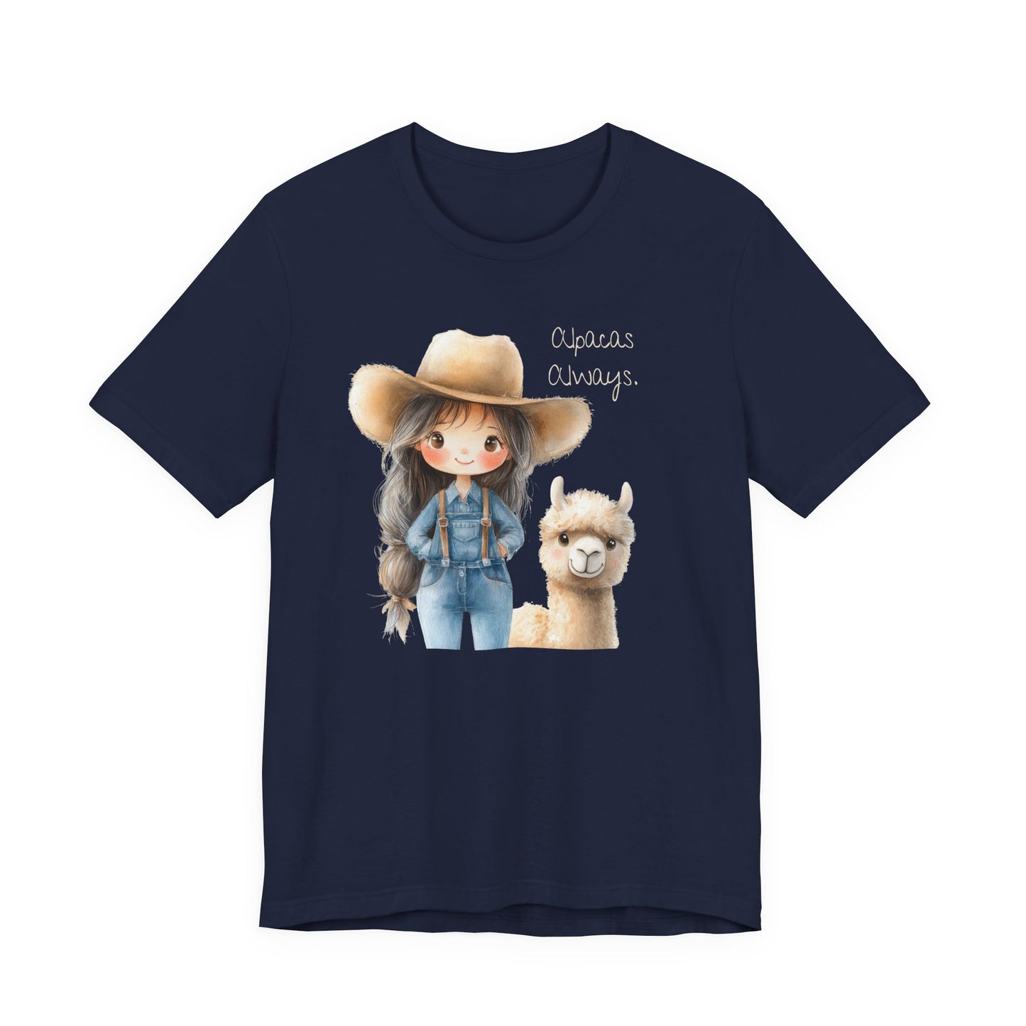 Ranch girl & Alpaca Tee — "Alpacas Always" Cute Western Graphic Shirt