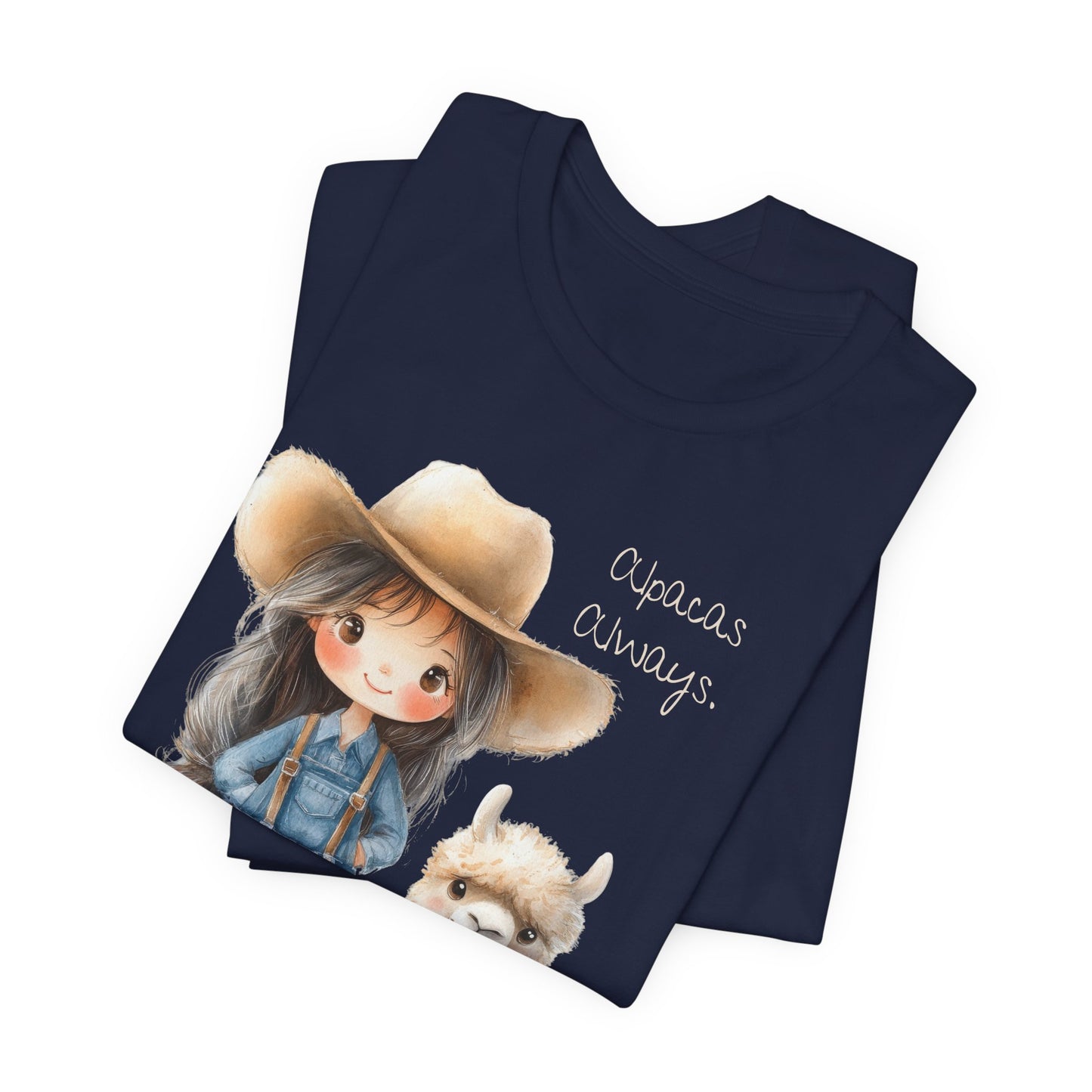 Ranch girl & Alpaca Tee — "Alpacas Always" Cute Western Graphic Shirt